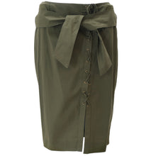 Load image into Gallery viewer, TOM FORD for YSL 2004 Cotton Laced Safari Skirt (khaki) FR42
