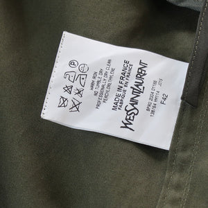 TOM FORD for YSL 2004 Cotton Laced Safari Skirt (khaki) FR42