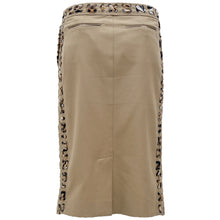 Load image into Gallery viewer, TOM FORD for YSL SS02 Cotton Laced Safari Skirt with Leopard Trim (Savana) FR40
