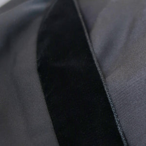 TOM FORD for YSL FW02 Silk Flared Hem Dress with Velvet Ribbon Detailing (black) FR38