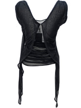 Load image into Gallery viewer, TOM FORD for YSL Cotton Jersey Draped Sleeveless Top (black)  L