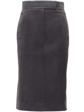 Load image into Gallery viewer, TOM FORD for YSL FW03 Higher Waist Skirt with Belt Detailing (brown) FR38