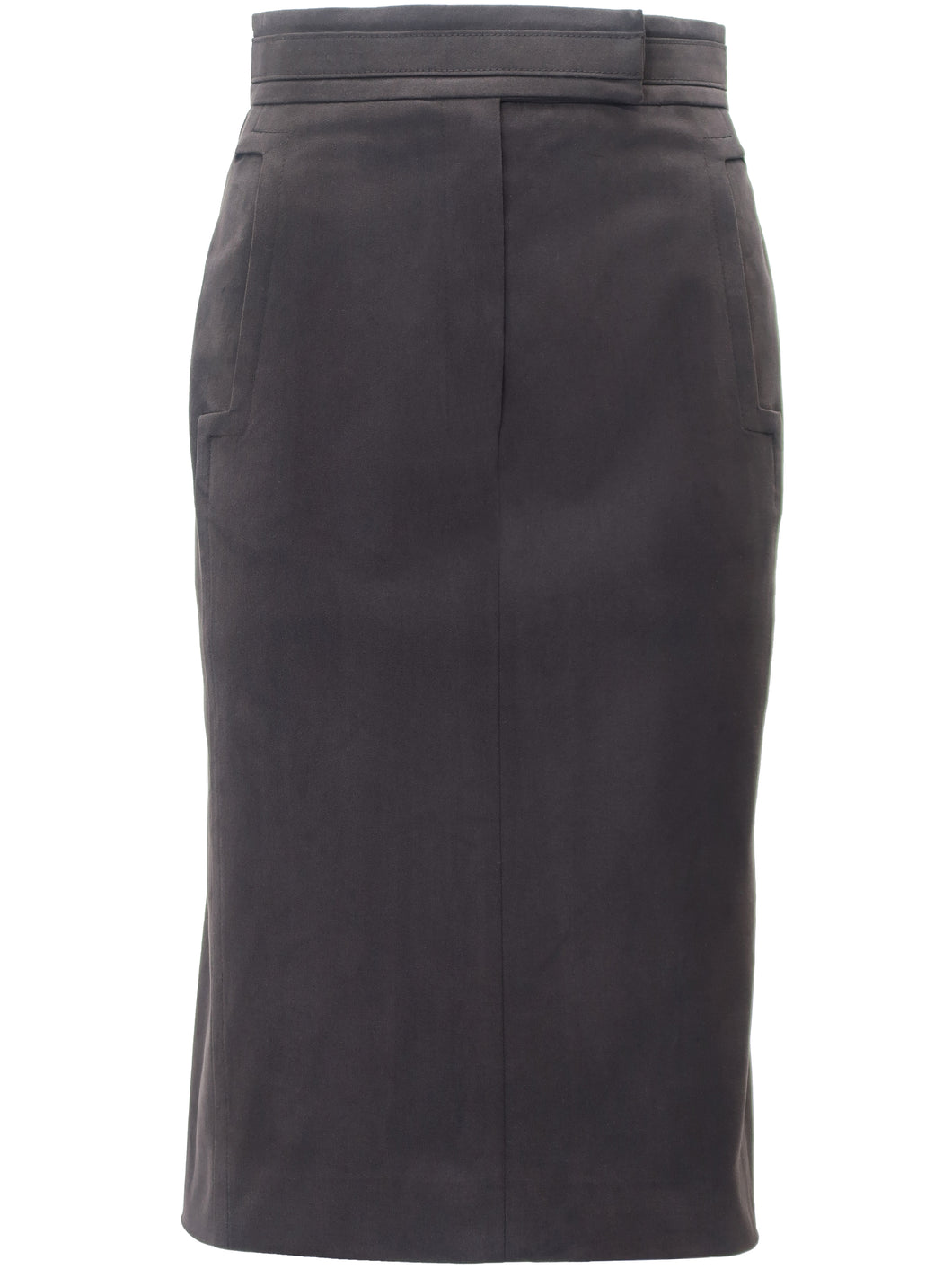 TOM FORD for YSL FW03 Higher Waist Skirt with Belt Detailing (brown) FR38