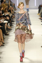 Load image into Gallery viewer, WOLFGANG JOOP for WUNDERKIND SS08 Silk Mix Layered Printed Skirt (multi) IT42