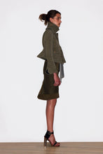 Load image into Gallery viewer, PHOEBE PHILO for CÉLINE Resort 2010 Cotton Zip Detail Skirt (khaki) FR44