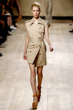 Load image into Gallery viewer, PHOEBE PHILO for CÉLINE SS2010 Cotton Deconstructed Trench Skirt (beige) FR40
