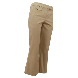 ALEXANDER McQUEEN 2000s Cotton Cropped Pants (beige) IT46