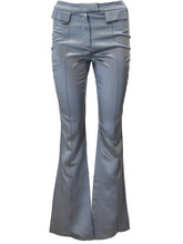 Load image into Gallery viewer, JOHN GALLIANO Runway SS 1993 Cropped Acetate Pants (grey) FR36
