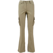 Load image into Gallery viewer, JOHN GALLIANO Ready-to-wear SS2003 Cotton Herringbone Cargo Pants (beige) FR36