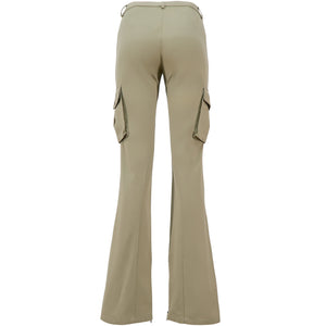 JOHN GALLIANO Ready-to-wear SS2003 Cotton Herringbone Cargo Pants (beige) FR36