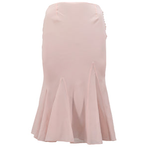 JOHN GALLIANO for DIOR Runway SS2008 Silk Charmeuse Flared Skirt (pink) - FR38