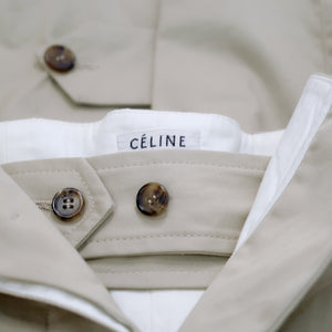 PHOEBE PHILO for CÉLINE SS2010 Cotton Deconstructed Trench Skirt (beige) FR40