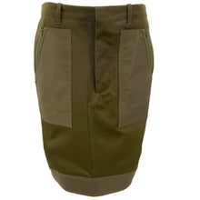 Load image into Gallery viewer, PHOEBE PHILO for CÉLINE Resort 2010 Cotton Zip Detail Skirt (khaki) FR44