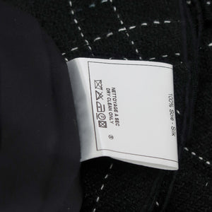 JOHN GALLIANO Ready-to-wear FW2011 Wool Ruffled Hem Knee Length Skirt (black/white) FR40
