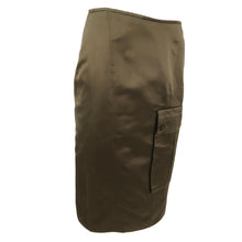 Load image into Gallery viewer, TOM FORD for GUCCI Runway SS2001 Silk Mix Combat Skirt (khaki) IT42