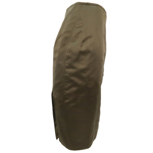 TOM FORD for GUCCI Runway SS2001 Silk Mix Combat Skirt (khaki) IT42