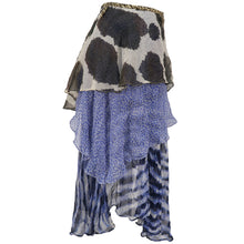 Load image into Gallery viewer, WOLFGANG JOOP for WUNDERKIND SS08 Silk Mix Layered Printed Skirt (multi) IT42