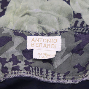 ANTONIO BERARDI FW04 Silk Sleeveless Print Dress (multi) IT44