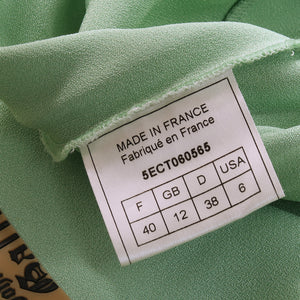 JOHN GALLIANO Ready-to-wear SS2005 Crepe Satin Draped Bustier Dress (green) FR40