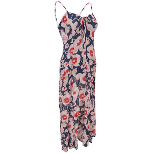 SONIA RYKIEL SS02 Viscose Mix Flower Print Slip Dress (multi)