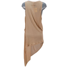 Load image into Gallery viewer, JEAN PAUL GAULTIER Circa 2002 Asymmetrically Draped Tank (nude) L
