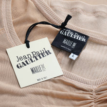 Load image into Gallery viewer, JEAN PAUL GAULTIER Circa 2002 Asymmetrically Draped Tank (nude) L