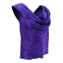 Load image into Gallery viewer, JEAN PAUL GAULTIER Circa 2000 Silk Cross Draping Top (lavender) FR36