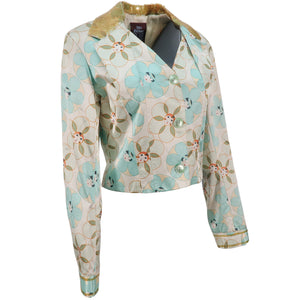 JOHN GALLIANO 90s Cotton and Viscose Embellished Jacket (multi) FR42