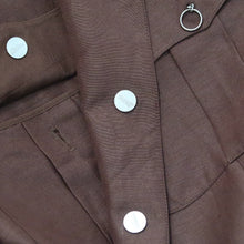 Load image into Gallery viewer, JEAN PAUL GAULTIER SS03 Silk Linen Officer’s Jacket (brown) FR40
