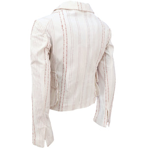 CONSUELO CASTIGLIONI for MARNI SS03 Embroidered Cotton Cropped Jacket (cream) IT42